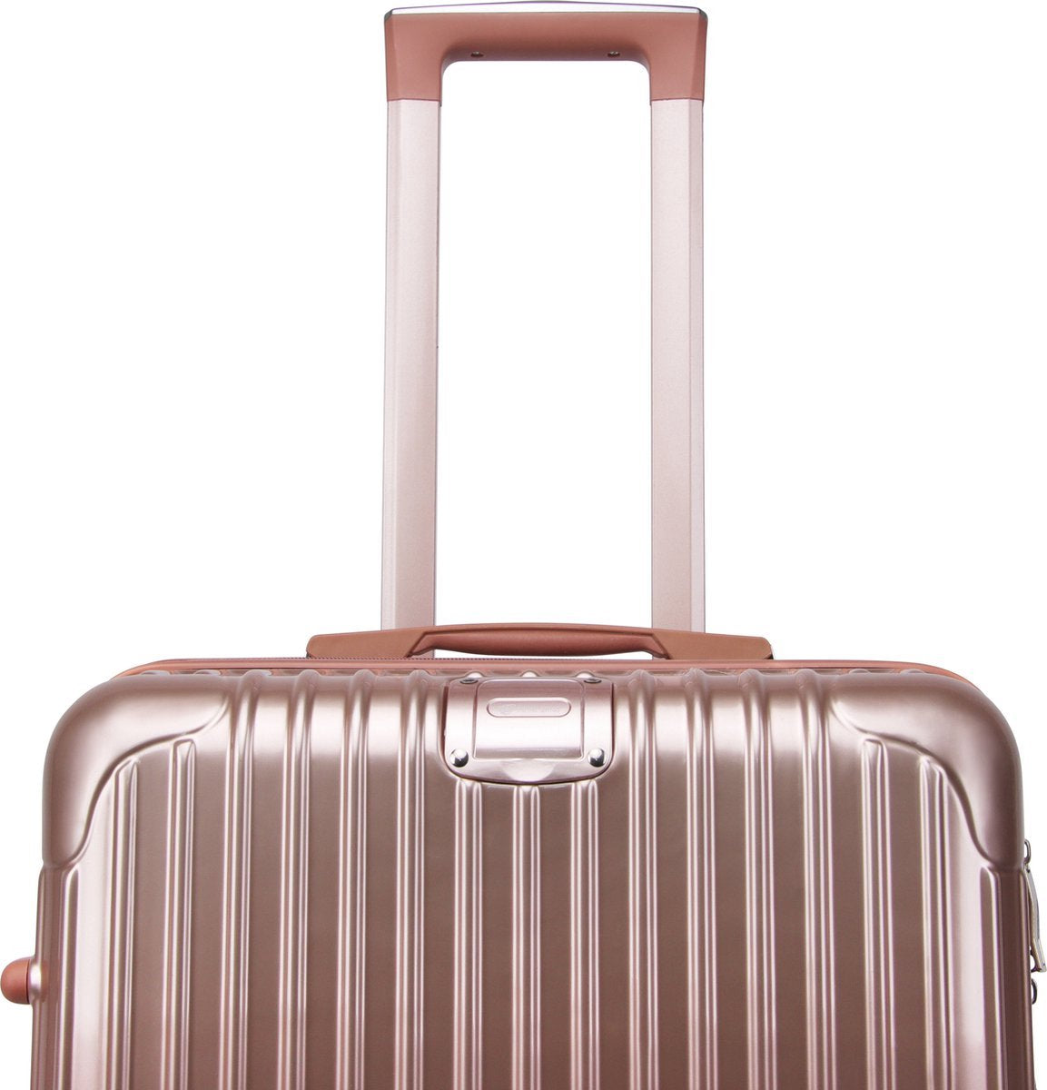 Royal Swiss - set de valises - Serrure à combinaison - Valise légère - 4 roues - Or rosé